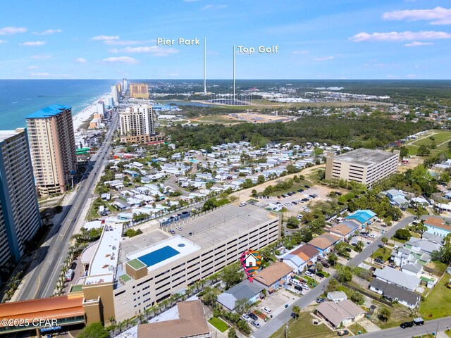 640 W Caladium Cir Unit A, Panama City Beach, FL 32413 - drone / aerial view with a view of city and a water view