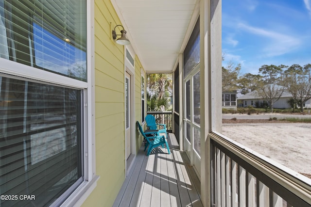 view of sunroom / solarium