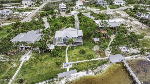 7124 Leeward St, Port St Joe, FL 32456 - aerial overview of property's location featuring a nearby body of water and nearby suburban area