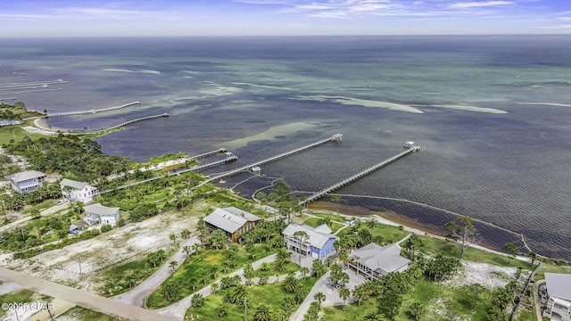 7124 Leeward St, Port St Joe, FL 32456 - aerial overview of property's location featuring a nearby body of water