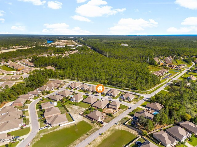 31 Viper Rd, Santa Rosa Beach, FL 32459 - aerial view featuring a forest view and a residential view