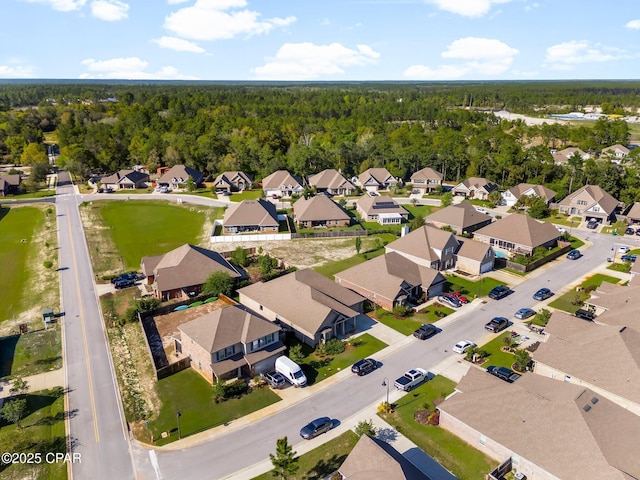 31 Viper Rd, Santa Rosa Beach, FL 32459 - bird's eye view with a forest view and a residential view