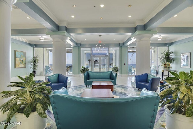 view of community lobby