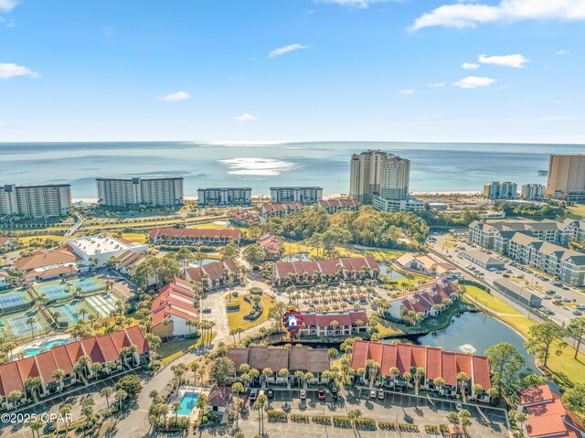 520 N Richard Jackson Blvd Unit 2209, Panama City Beach, FL 32407 - aerial view with a view of city and a water view