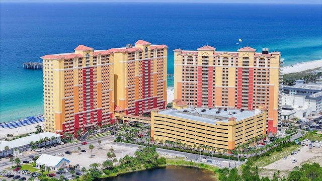 15928 Front Bch Unit 3-1402, Panama City Beach, FL 32413 - aerial view featuring a water view