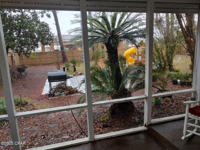 view of sunroom / solarium