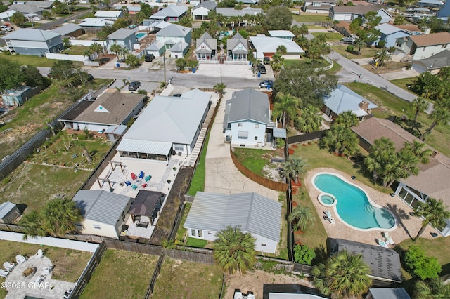 drone / aerial view featuring a residential view