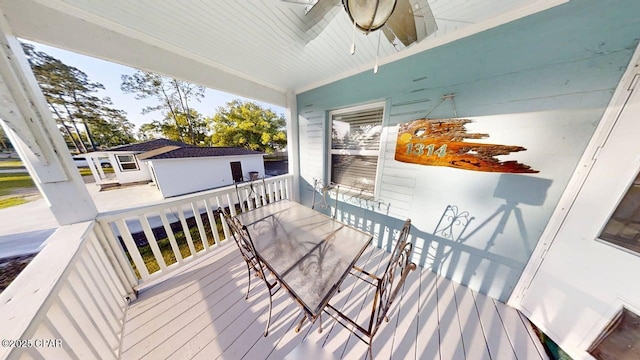 1314 Mcclelland Ave, Port St Joe, FL 32456 - view of wooden deck