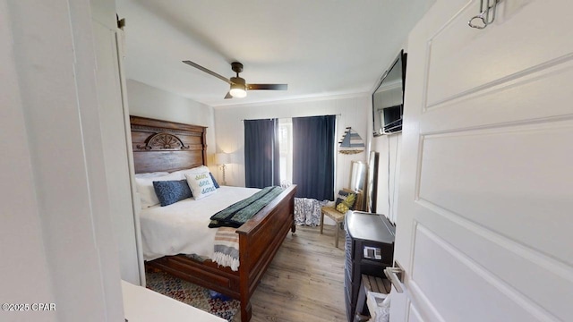 1314 Mcclelland Ave, Port St Joe, FL 32456 - bedroom featuring wood finished floors and ceiling fan