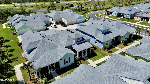 bird's eye view featuring a residential view