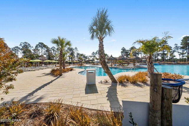 community pool featuring a patio