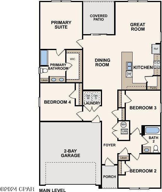 8028 Greyling Cir, Youngstown, FL 32466 - property floor plan