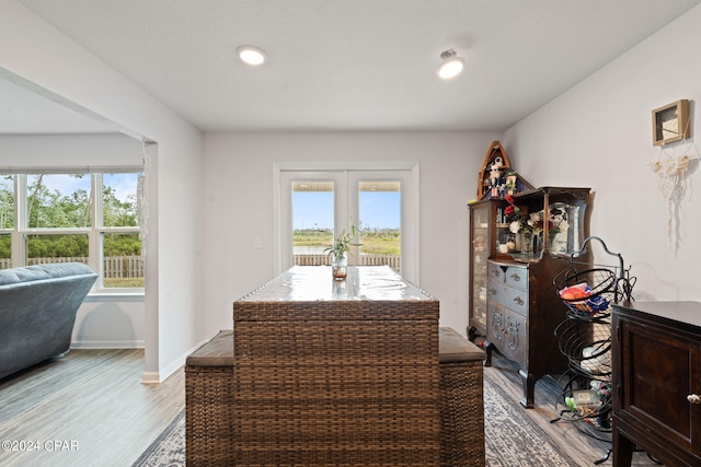 3946 Whitehead Blvd, Panama City, FL 32404 - dining room with a healthy amount of sunlight, french doors, light wood-style floors, and recessed lighting
