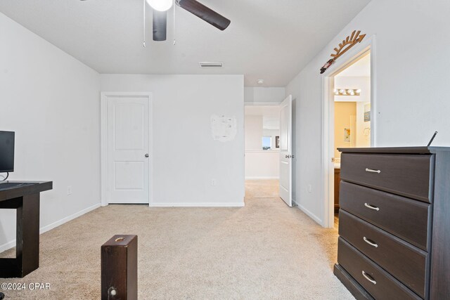 3946 Whitehead Blvd, Panama City, FL 32404 - unfurnished bedroom with visible vents, baseboards, and light carpet