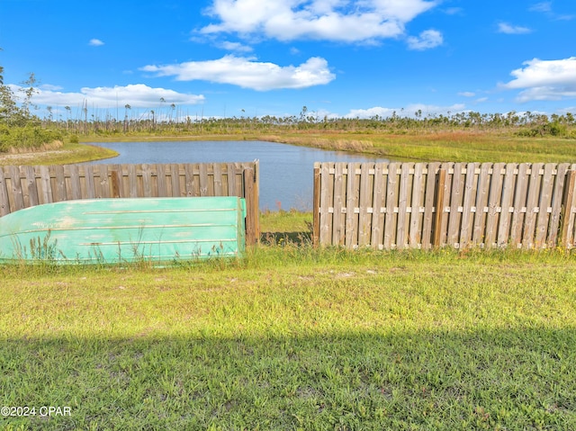 3946 Whitehead Blvd, Panama City, FL 32404 - view of yard featuring a water view and fence