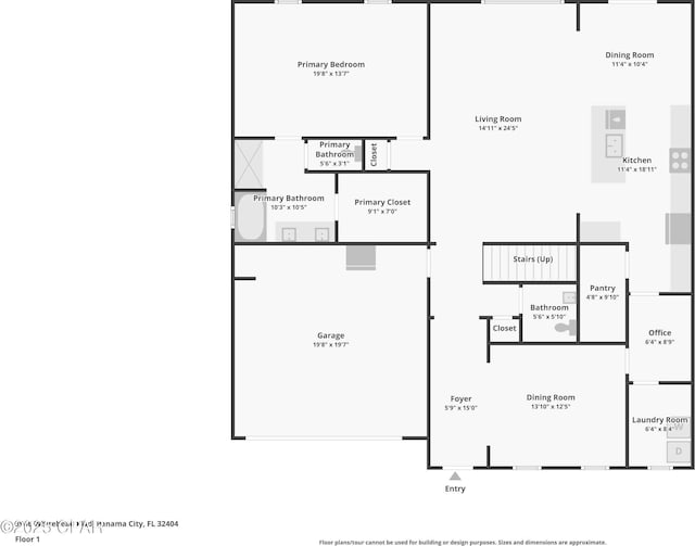 3946 Whitehead Blvd, Panama City, FL 32404 - floor plan