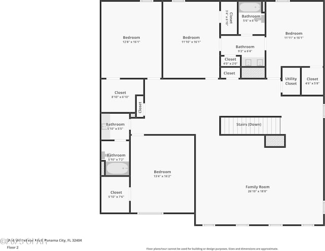 3946 Whitehead Blvd, Panama City, FL 32404 - plan