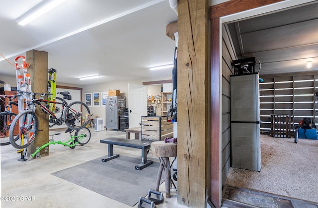 view of workout area