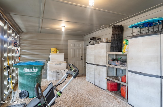 view of storage