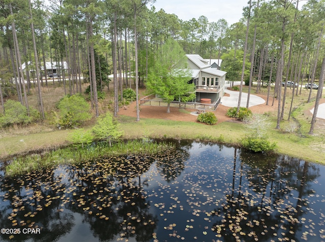 view of water feature