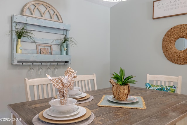 view of dining room
