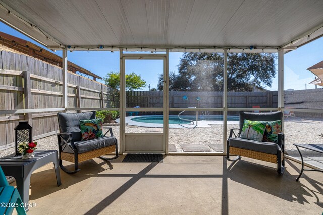 view of sunroom / solarium