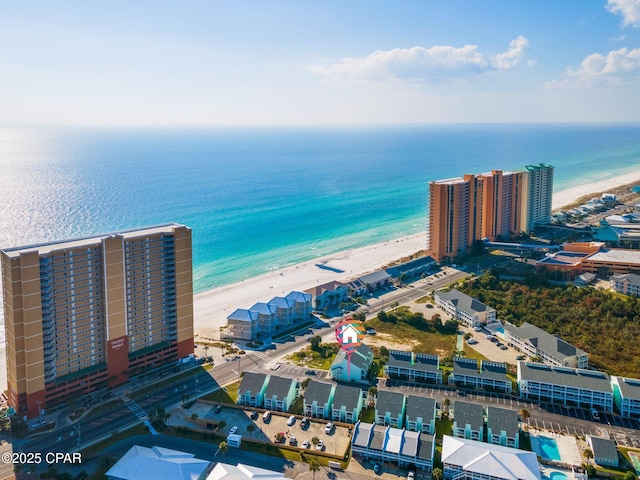 17670 Front Beach Rd Unit B8, Panama City Beach, FL 32413 - birds eye view of property featuring a view of the beach and a water view