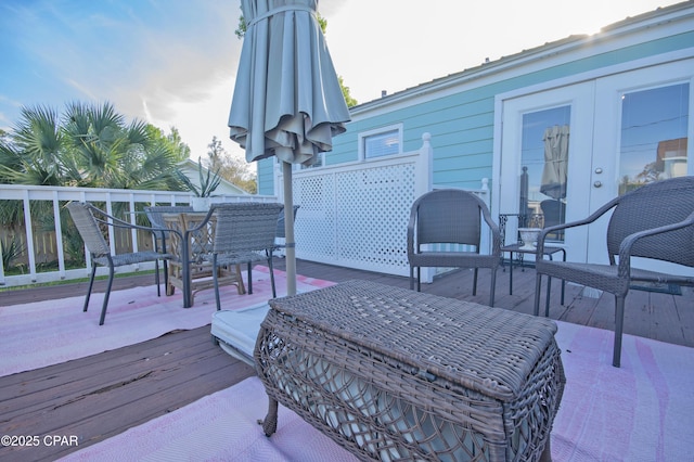 106 N Cove Blvd, Panama City, FL 32401 - wooden terrace with french doors