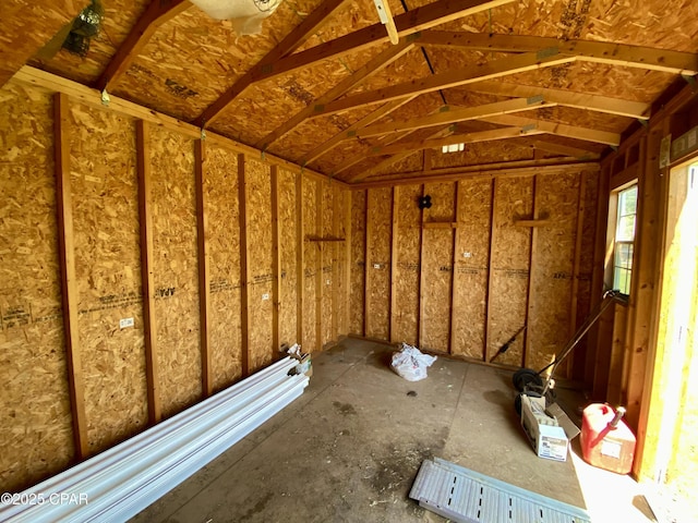 view of storage area