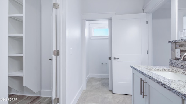 1113 New Hampshire Ave, Lynn Haven, FL 32444 - bathroom featuring vanity and baseboards