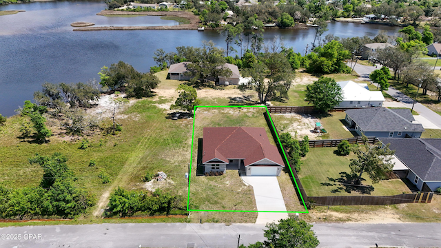 1113 New Hampshire Ave, Lynn Haven, FL 32444 - birds eye view of property featuring a water view