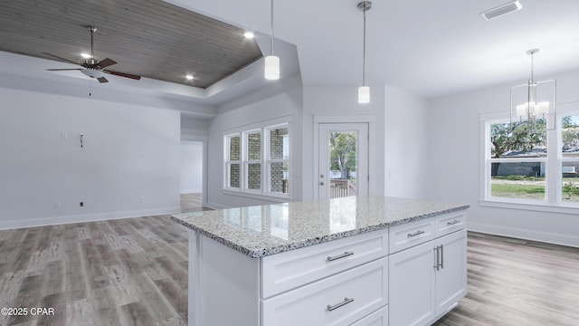 1113 New Hampshire Ave, Lynn Haven, FL 32444 - kitchen with light wood-style floors, open floor plan, and plenty of natural light