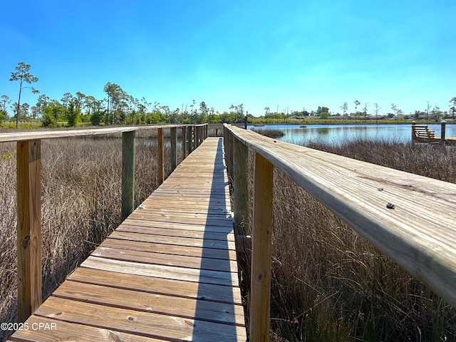 312 Sukoshi Dr, Panama City, FL 32404 - dock area with a water view
