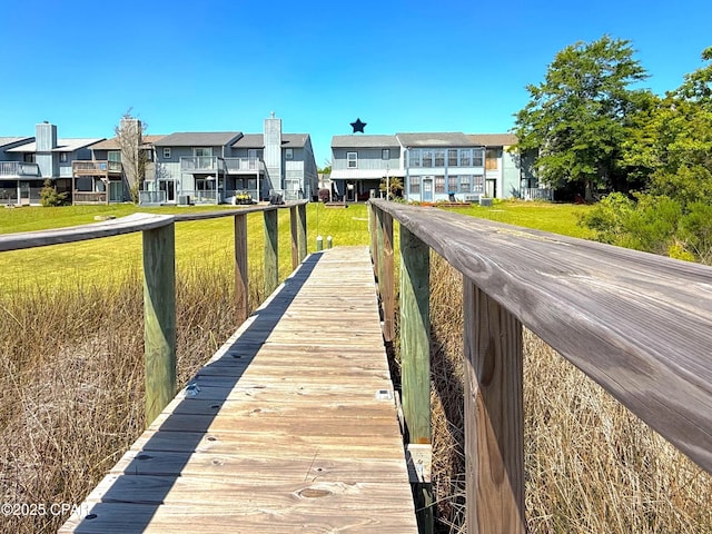 312 Sukoshi Dr, Panama City, FL 32404 - dock area featuring a residential view