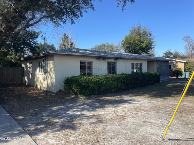 609 Bob Little Rd, Panama City, FL 32404 - view of front of home with fence and concrete block siding
