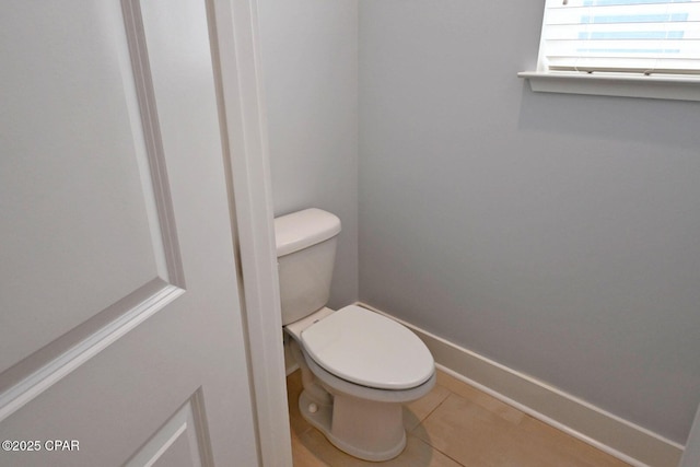 3116 Veranda Ave, Panama City, FL 32405 - bathroom with baseboards, tile patterned flooring, and toilet