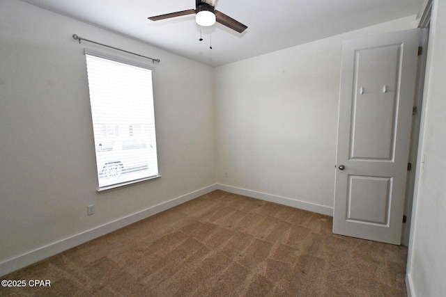 3116 Veranda Ave, Panama City, FL 32405 - carpeted empty room with ceiling fan and baseboards