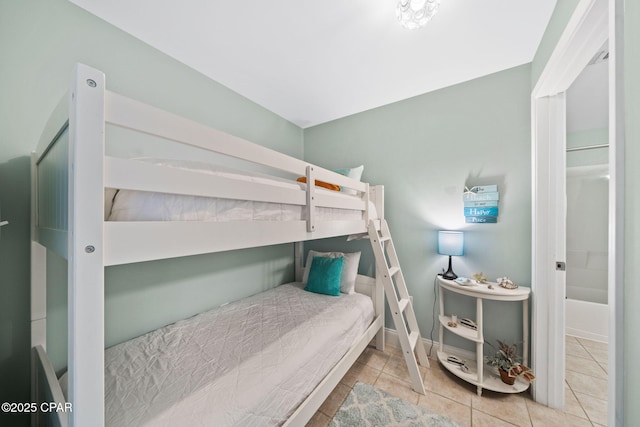 view of tiled bedroom