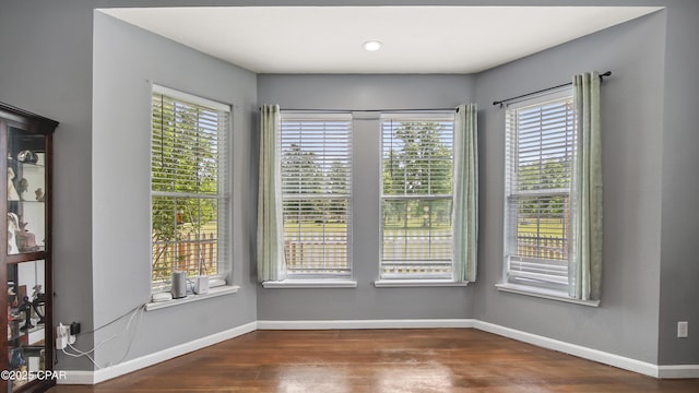 10583 State Road 20, Clarksville, FL 32430 - unfurnished dining area with baseboards and wood finished floors