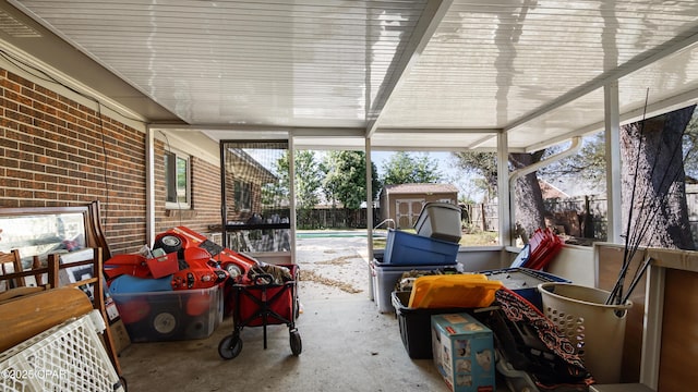sunroom featuring plenty of natural light