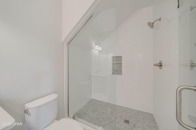 309 Paridiso Pl Unit A, Panama City Beach, FL 32413 - bathroom featuring a stall shower and toilet