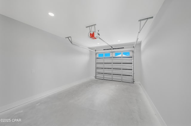 309 Paridiso Pl Unit A, Panama City Beach, FL 32413 - garage featuring a garage door opener and recessed lighting