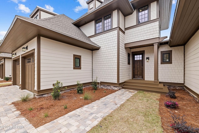 1502 Match Point Ln Unit 402, Panama City Beach, FL 32413 - property entrance featuring roof with shingles