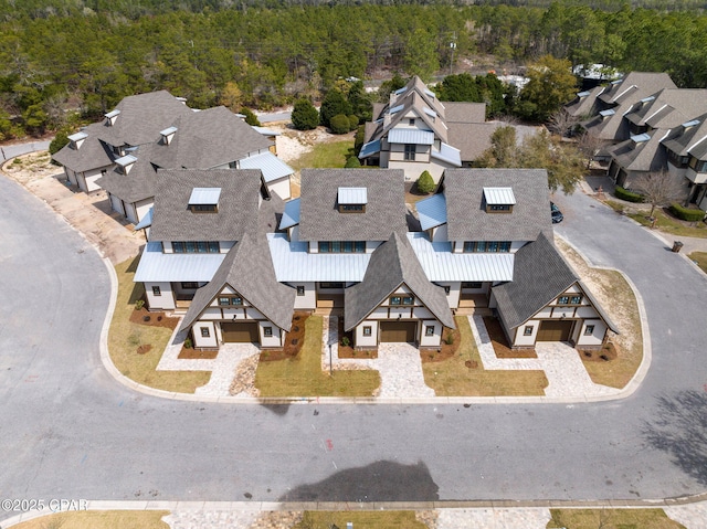 1502 Match Point Ln Unit 402, Panama City Beach, FL 32413 - aerial view of residential area featuring a heavily wooded area