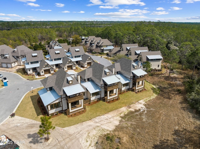 1502 Match Point Ln Unit 402, Panama City Beach, FL 32413 - aerial perspective of suburban area featuring a forest