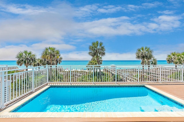 13643 Front Beach Rd, Panama City Beach, FL 32413 - view of swimming pool featuring a water view