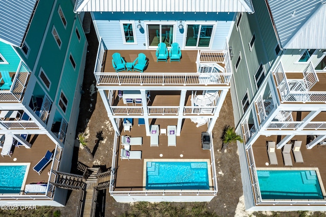 13643 Front Beach Rd, Panama City Beach, FL 32413 - drone / aerial view of a pool