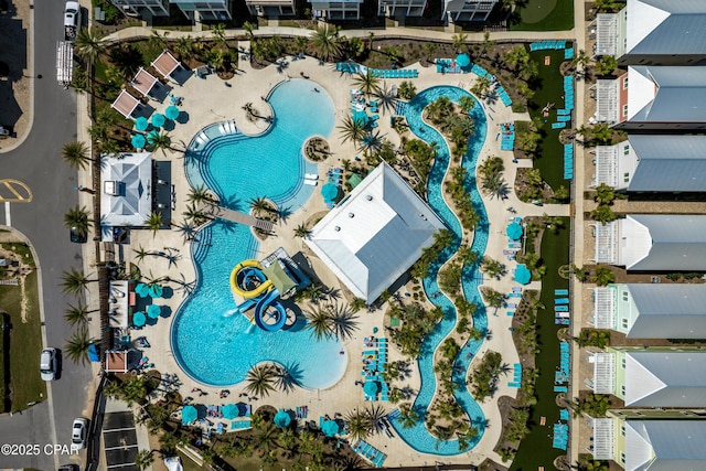 13643 Front Beach Rd, Panama City Beach, FL 32413 - bird's eye view of a pool area