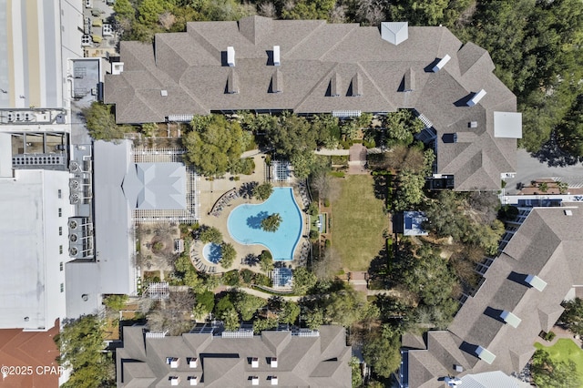 9300 Baytowne Wharf Blvd Unit 528/530, Miramar Beach, FL 32550 - aerial view of property's location featuring a pool