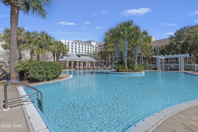 9300 Baytowne Wharf Blvd Unit 528/530, Miramar Beach, FL 32550 - community pool featuring a pergola